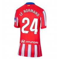 Camiseta Atletico Madrid Robin Le Normand #24 Primera Equipación para mujer 2024-25 manga corta